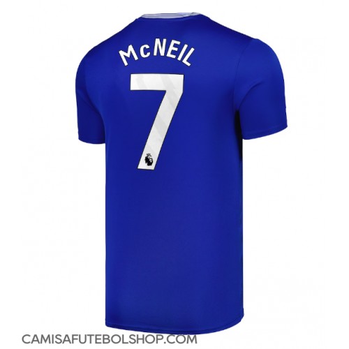 Camisa de time de futebol Everton Dwight McNeil #7 Replicas 1º Equipamento 2024-25 Manga Curta